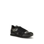 Black Polyamide Athletic Sneakers