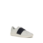Blue Calf Leather Bos Taurus Low Top Sneakers