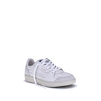 White Calf Leather Bos Taurus Athletic Sneakers