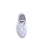 White Calf Leather Bos Taurus Athletic Sneakers