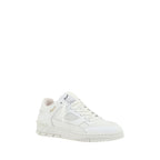 White Calf Leather Bos Taurus Athletic Sneakers