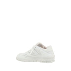 White Calf Leather Bos Taurus Athletic Sneakers
