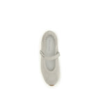 White Calf Leather Bos Taurus Ballet Flats