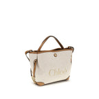 Sac à main en tissu beige