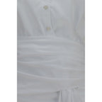 Chemise en coton blanc
