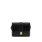 Sac à bandoulière en cuir de veau noir Bos Taurus