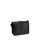 Sac à bandoulière en cuir de veau noir Bos Taurus