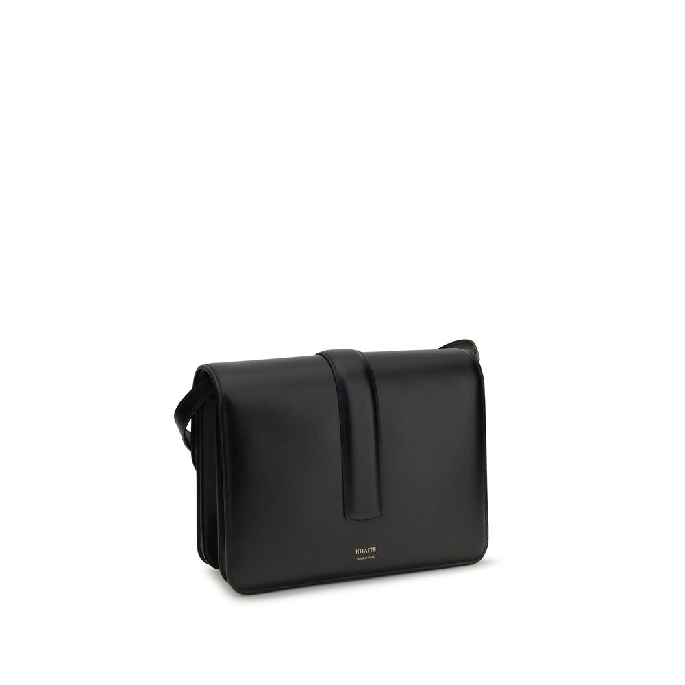 Sac à bandoulière en cuir de veau noir Bos Taurus