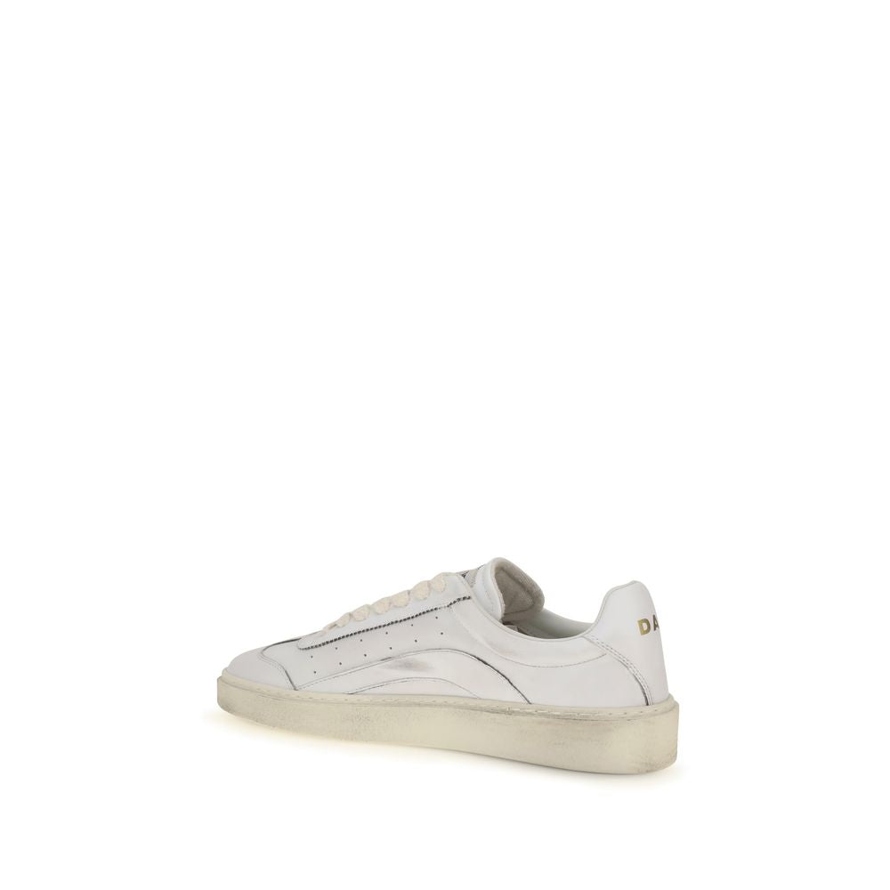 Baskets basses en cuir de veau blanc Bos Taurus