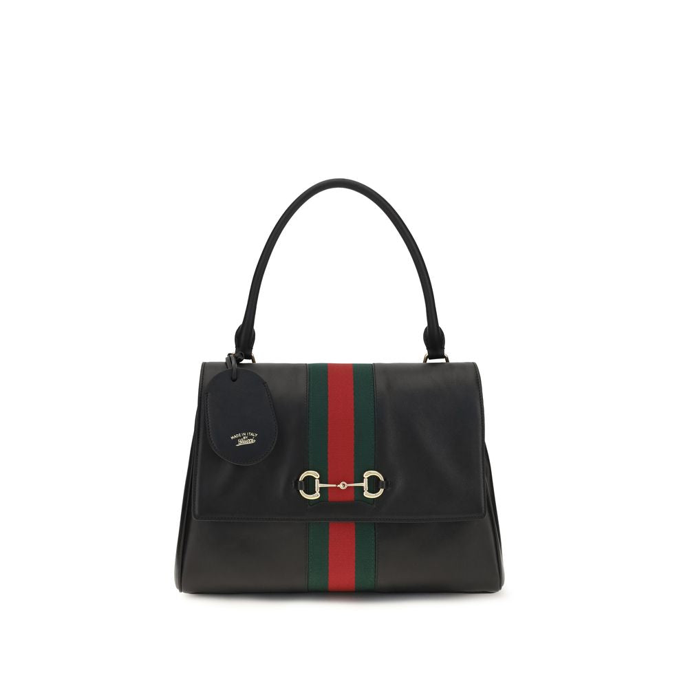 Sac à main en cuir de veau noir Bos Taurus