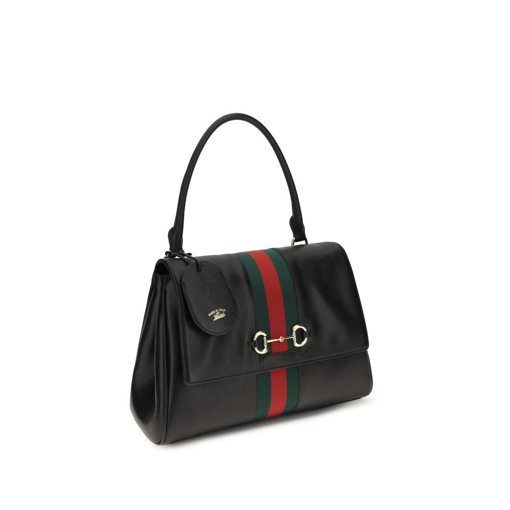 Sac à main en cuir de veau noir Bos Taurus