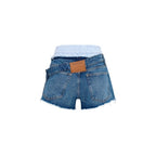 Shorts Bermuda en coton bleu