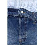 Shorts Bermuda en coton bleu