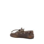 Mocassins à enfiler en cuir de veau marron Bos Taurus
