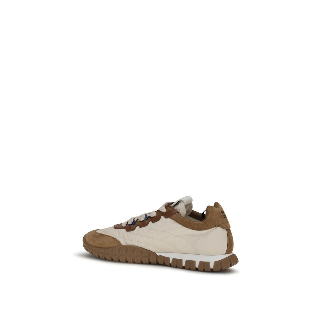 Baskets de sport en polyamide beige
