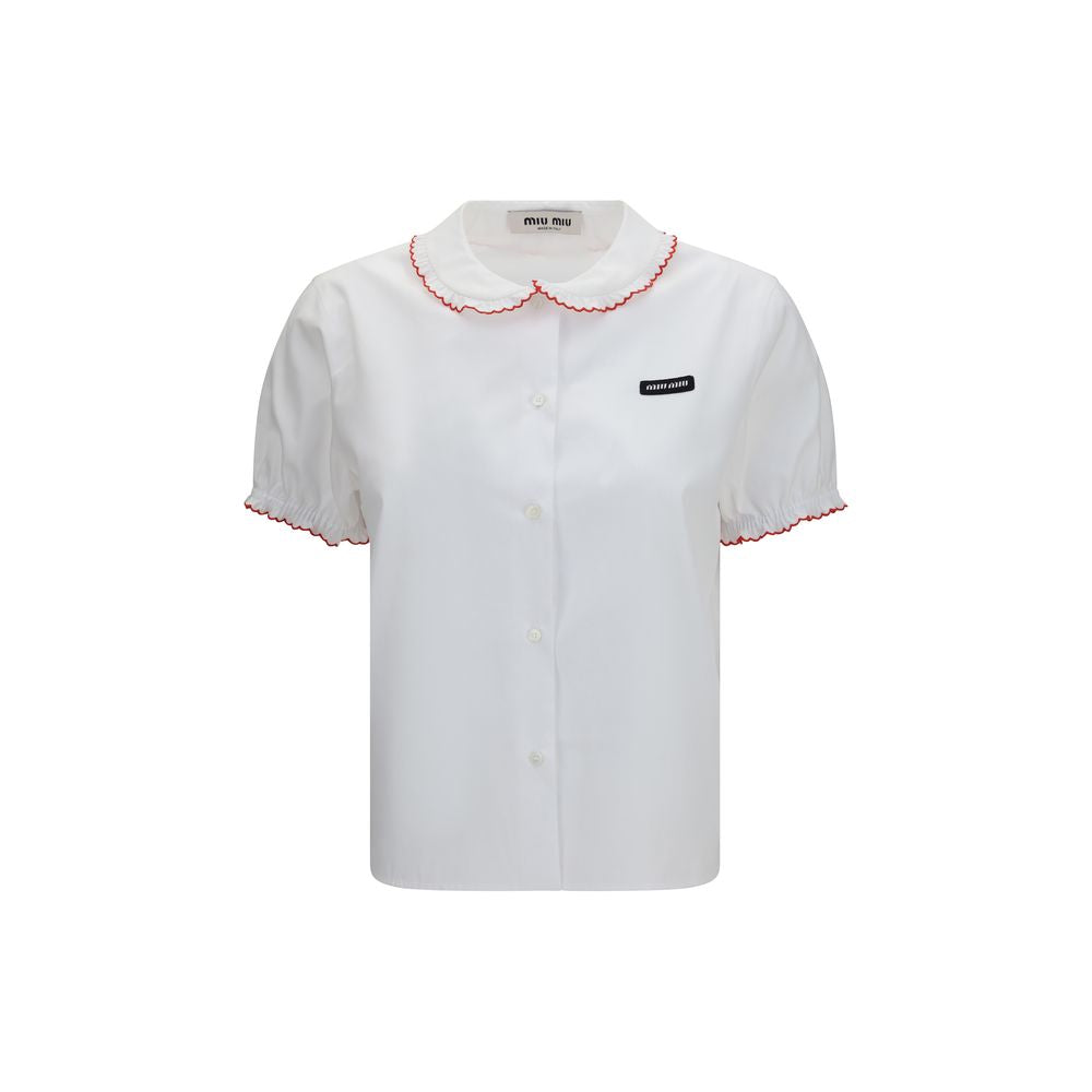 Chemisier en coton blanc