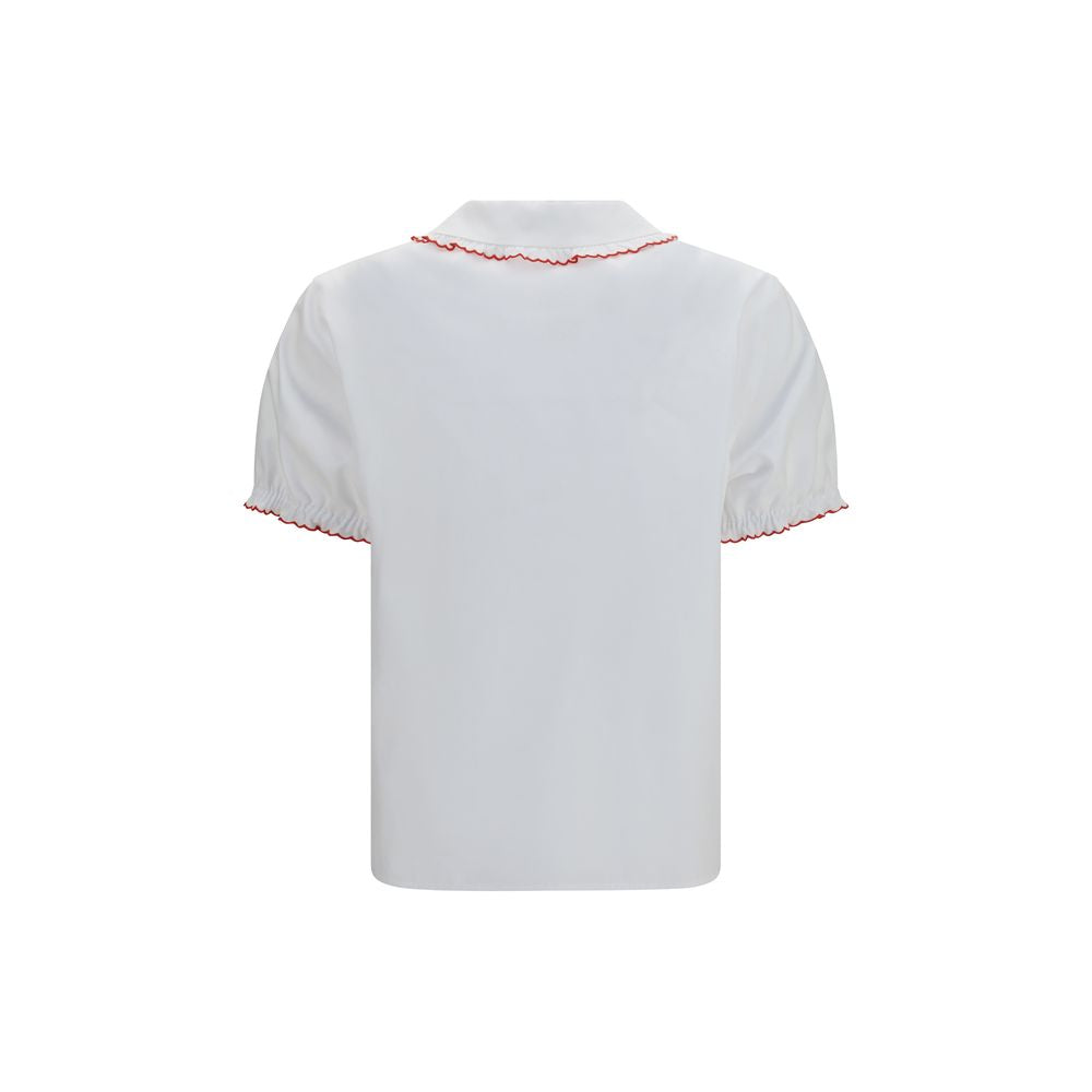 Chemisier en coton blanc