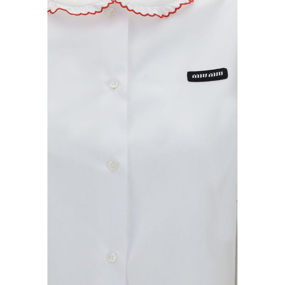 Chemisier en coton blanc