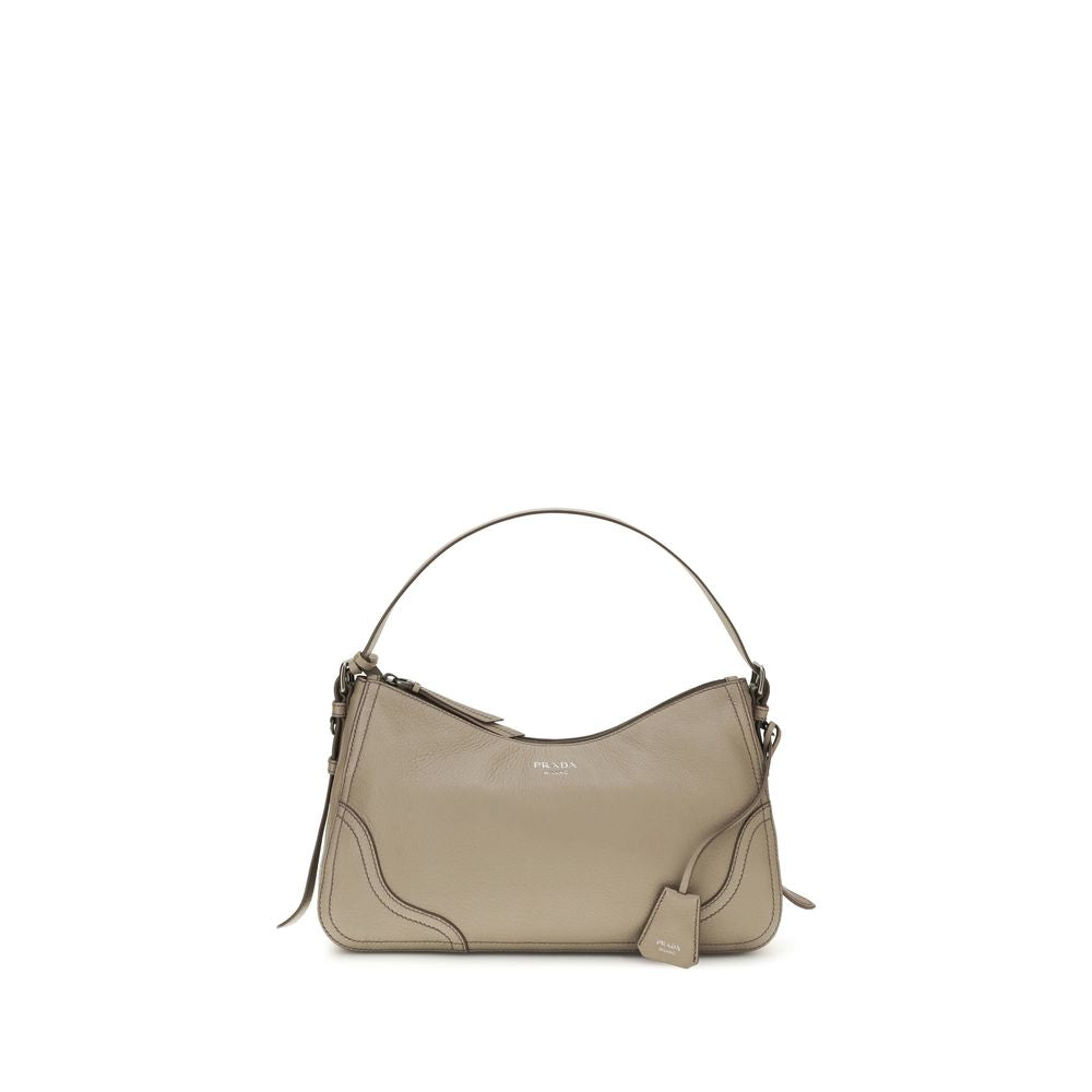 Sac bandoulière en cuir de veau gris Bos Taurus