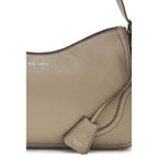 Sac bandoulière en cuir de veau gris Bos Taurus