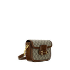 Brown Polyethylene Shoulder Bag