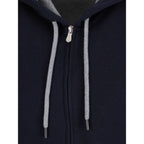 Sweat-shirt en coton bleu
