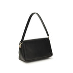 Sac à bandoulière en cuir de veau noir Bos Taurus