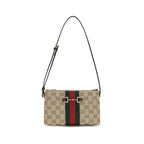 Beige Polyester Shoulder Bag