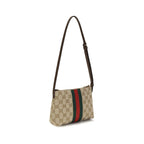 Beige Polyester Shoulder Bag