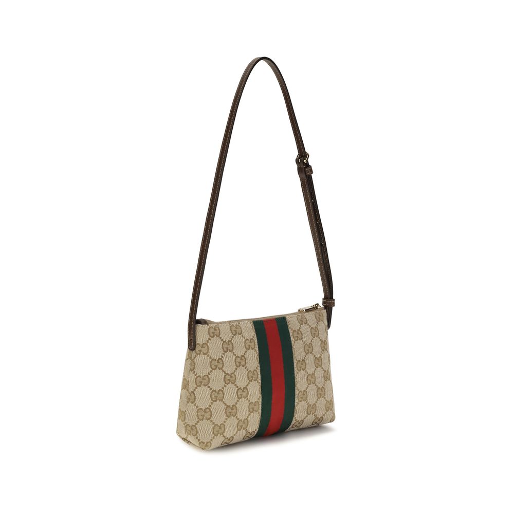 Beige Polyester Shoulder Bag