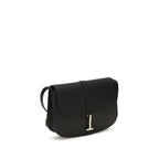 Sac à bandoulière en cuir de veau noir Bos Taurus