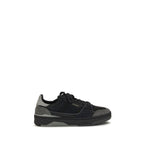 Baskets basses en cuir de veau noir Bos Taurus