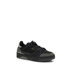 Baskets basses en cuir de veau noir Bos Taurus