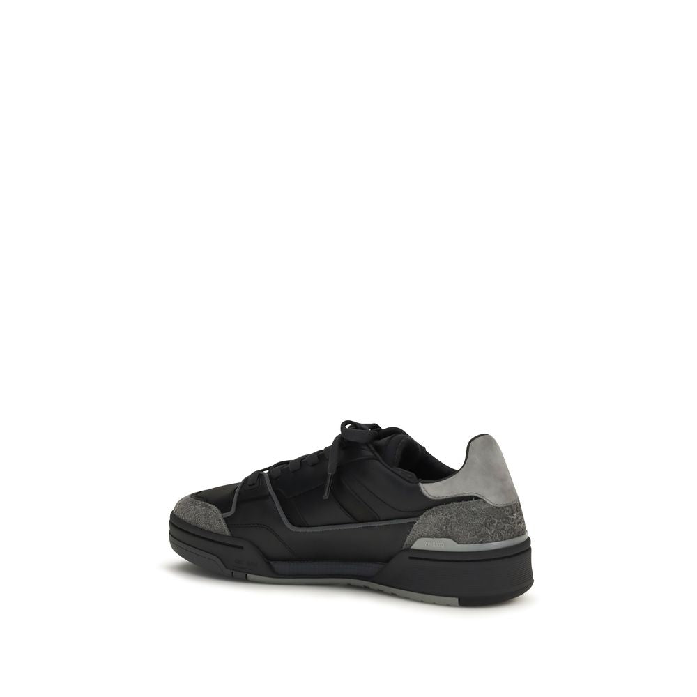 Baskets basses en cuir de veau noir Bos Taurus