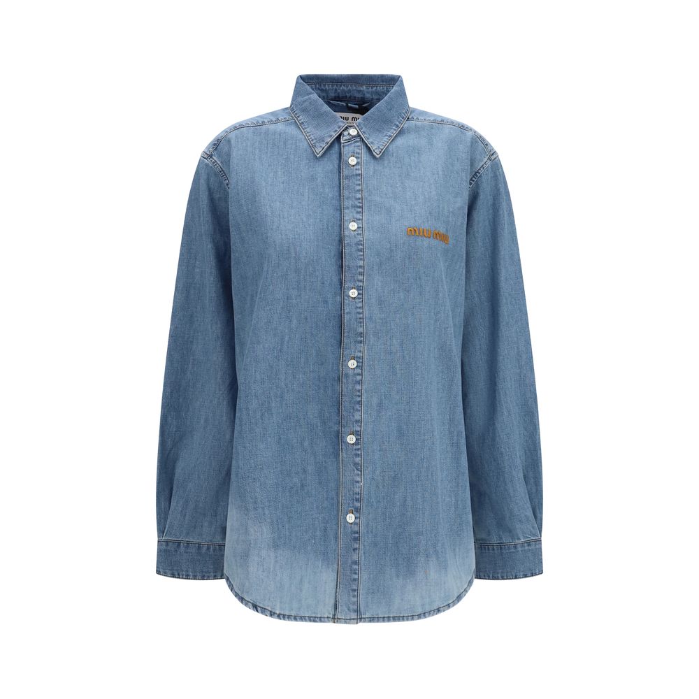 Chemise en jean bleue