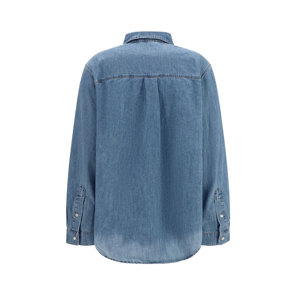 Chemise en jean bleue