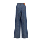 Jean en denim de coton bleu