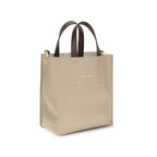 Sac à main en cuir de veau beige (Bos Taurus)