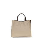 Sac porté épaule en cuir de veau beige Bos Taurus