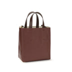 Sac à main en cuir de veau beige (Bos Taurus)