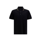 Polo noir en coton