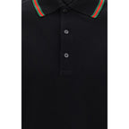 Polo noir en coton