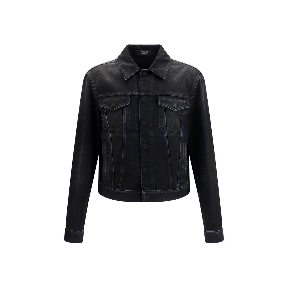 Veste en jean de coton bleu