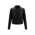 Veste en jean de coton bleu