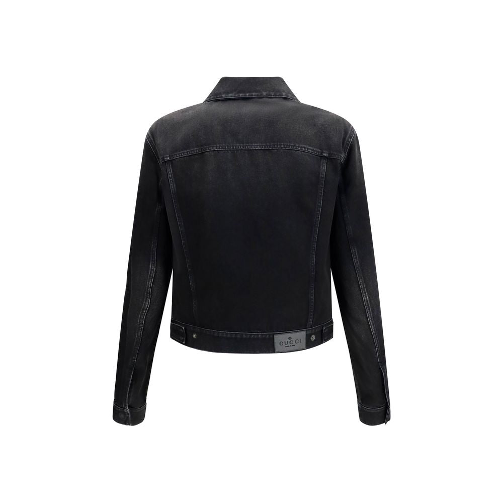 Veste en jean de coton bleu