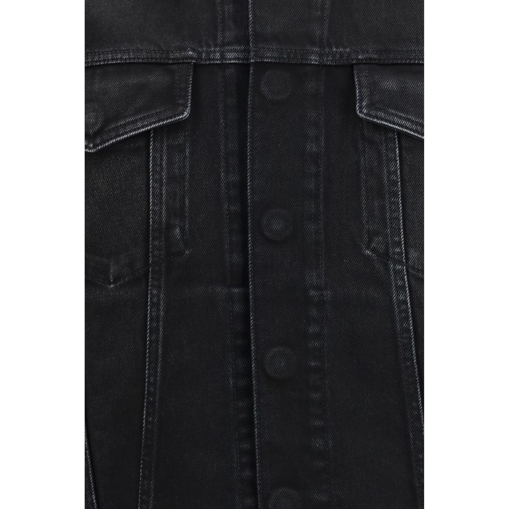Veste en jean de coton bleu