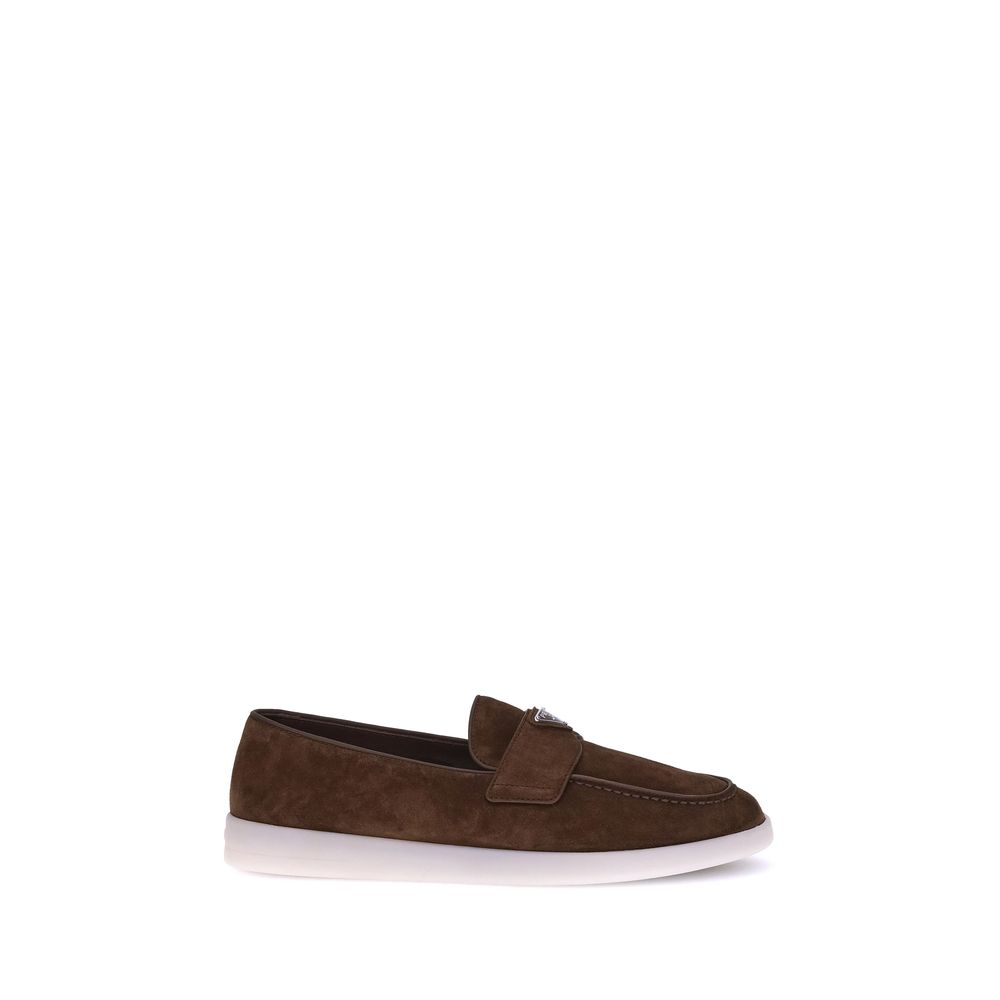 Mocassins à enfiler en cuir de veau marron Bos Taurus