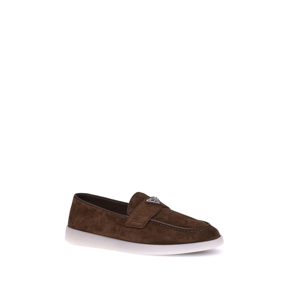 Mocassins à enfiler en cuir de veau marron Bos Taurus