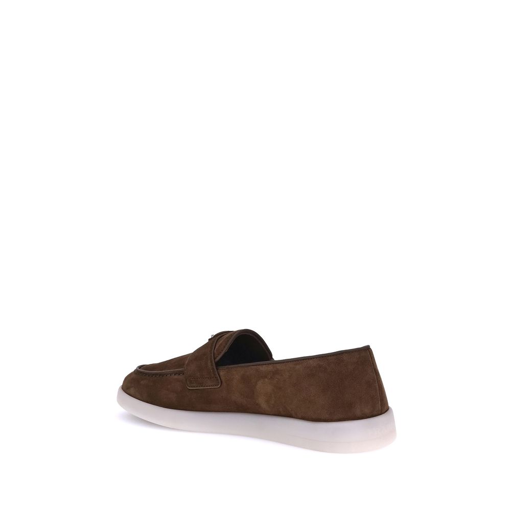 Mocassins à enfiler en cuir de veau marron Bos Taurus