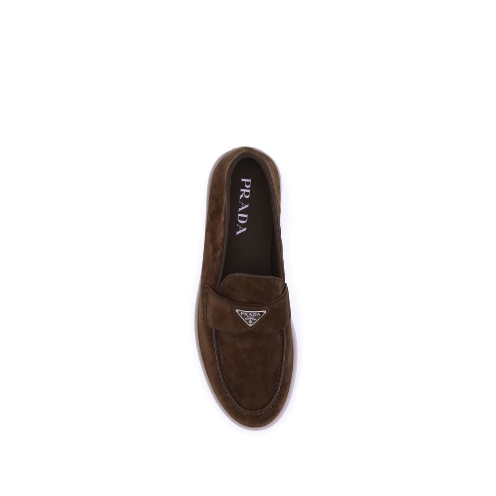 Mocassins à enfiler en cuir de veau marron Bos Taurus